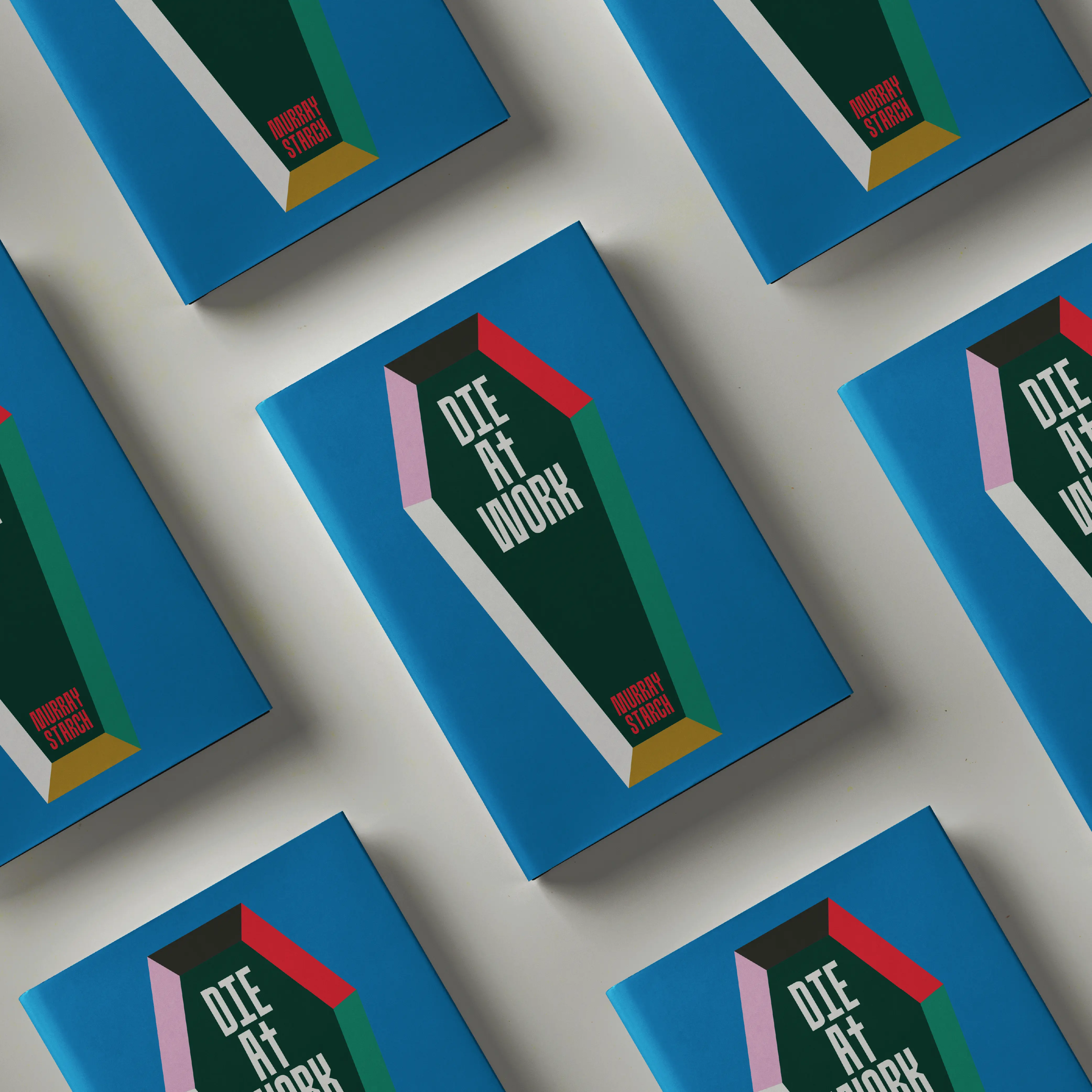 Stacked Brinca booklet covers with dark green geometric graphics.